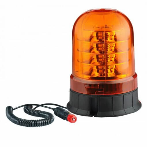 Roterande LED-ljus med magnet och cigarettkontakt ECE R65, ECE R10