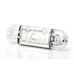 Sidomarkering Slim Vit 3 LED 9-36V IP68. E-märkt