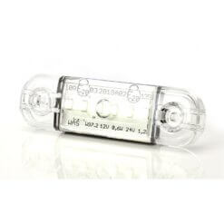 Sidomarkering Slim Vit 5 LED 9-36V IP68. E-märkt