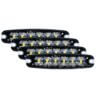 4-Pack Blixtljus 6 LED klar lins - ECE R65,R10