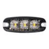 Blixtljus 3 LED klar lins - ECE R10, ECE R65