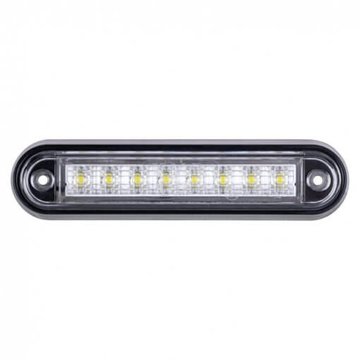 Sidomarkeringslampa 8xLED 12/24V vit