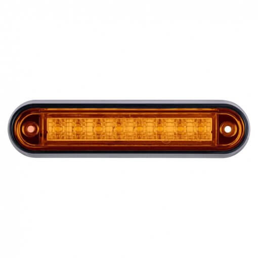 Sidomarkeringslampa 8xLED 12/24V gul